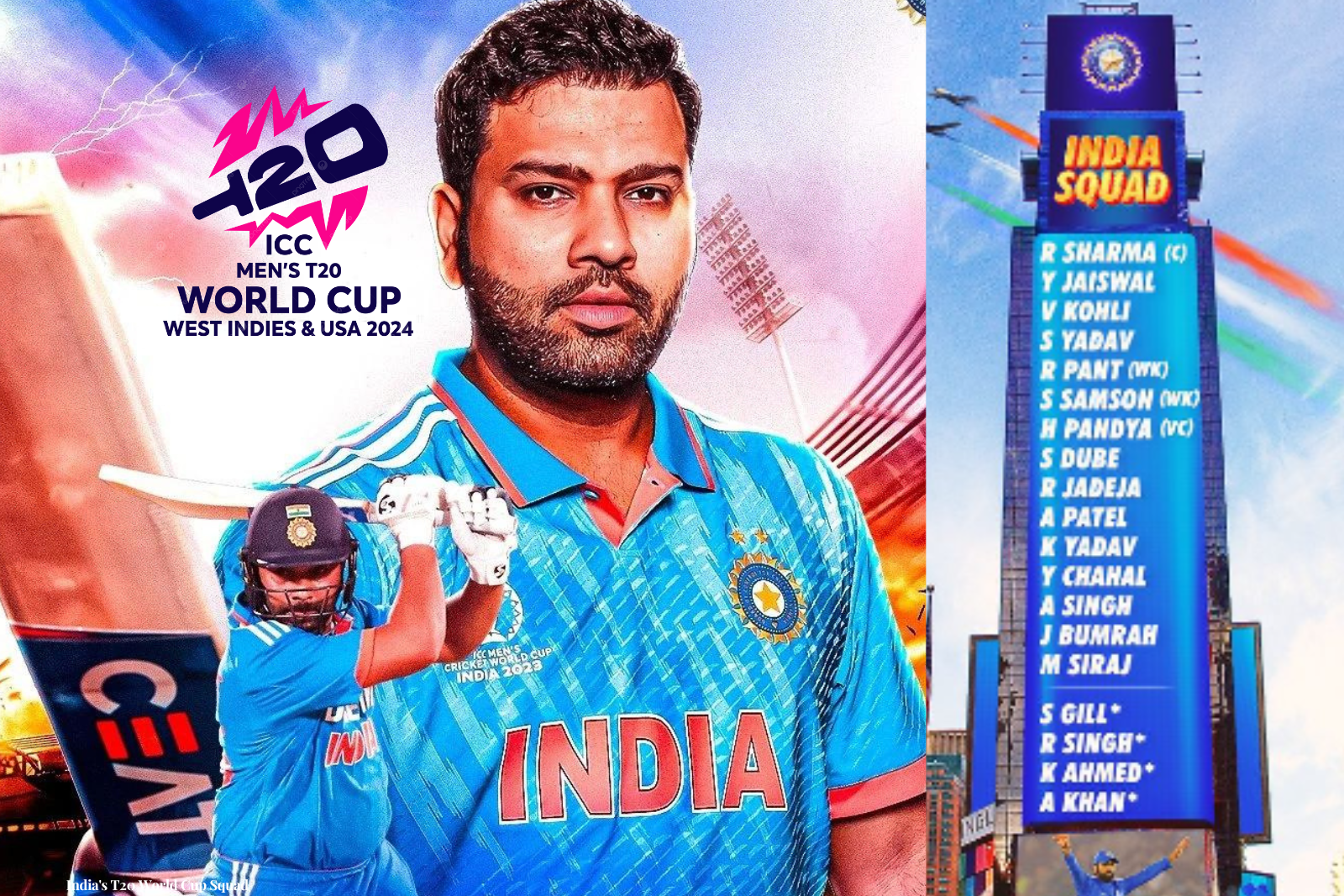 India's T20 World Cup Squad 2024