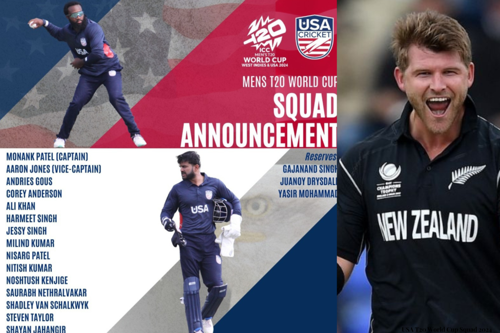 USA T20 World Cup Squad 2024