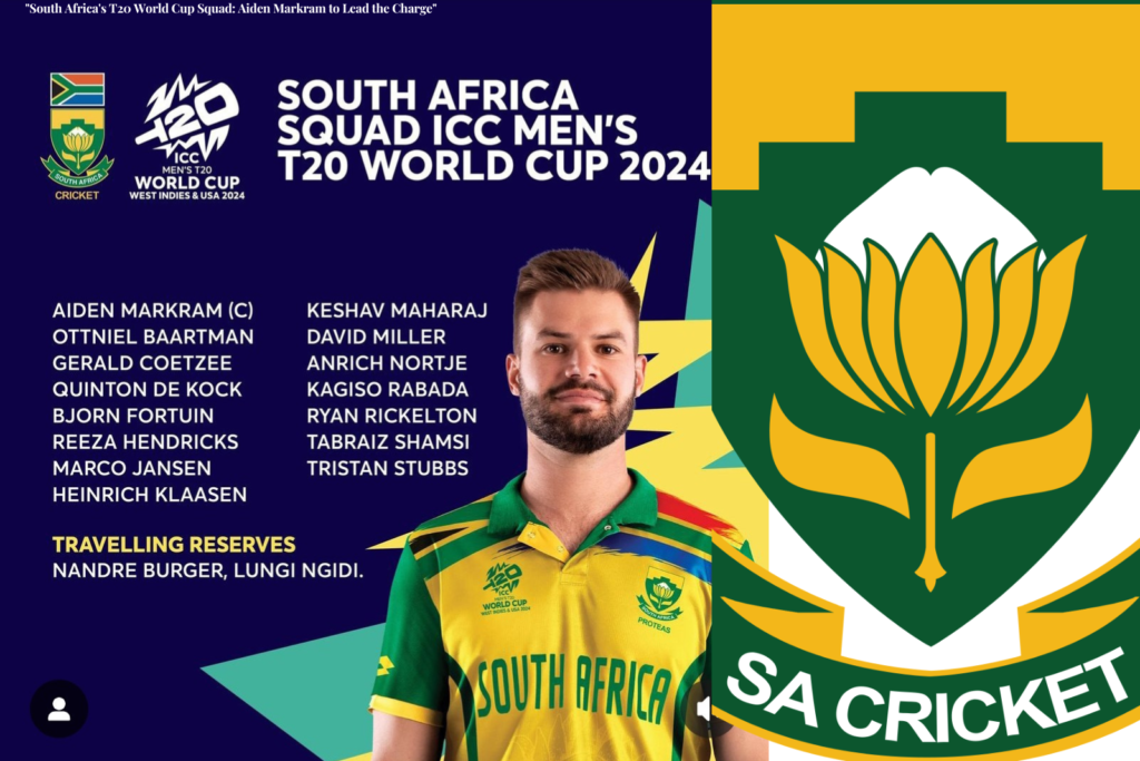 South Africa T20 World Cup Squad 2024